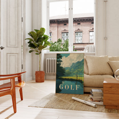 Tranquil Golfing Landscape Poster
