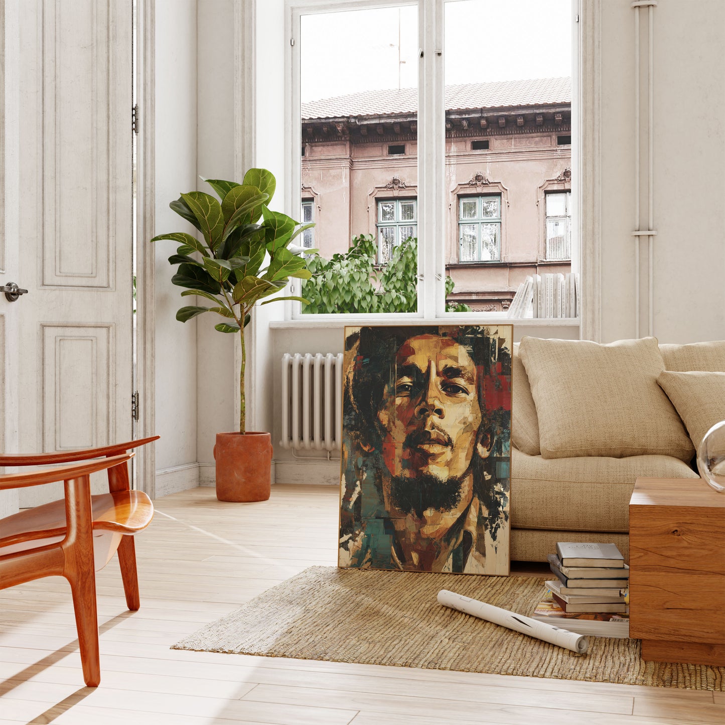 Ritratto Astratto Urbano Poster