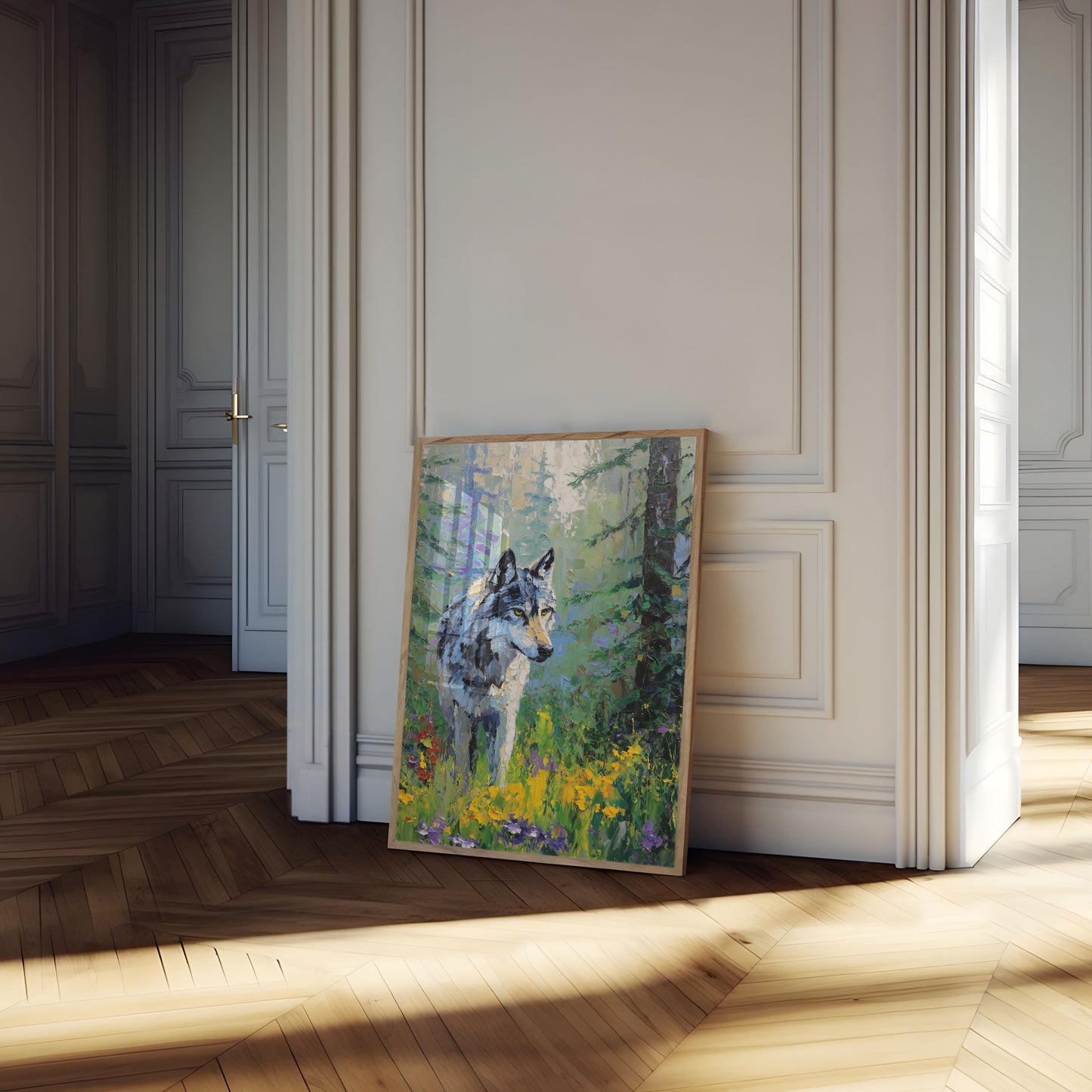 Wild Wolf Forest Symphony Poster