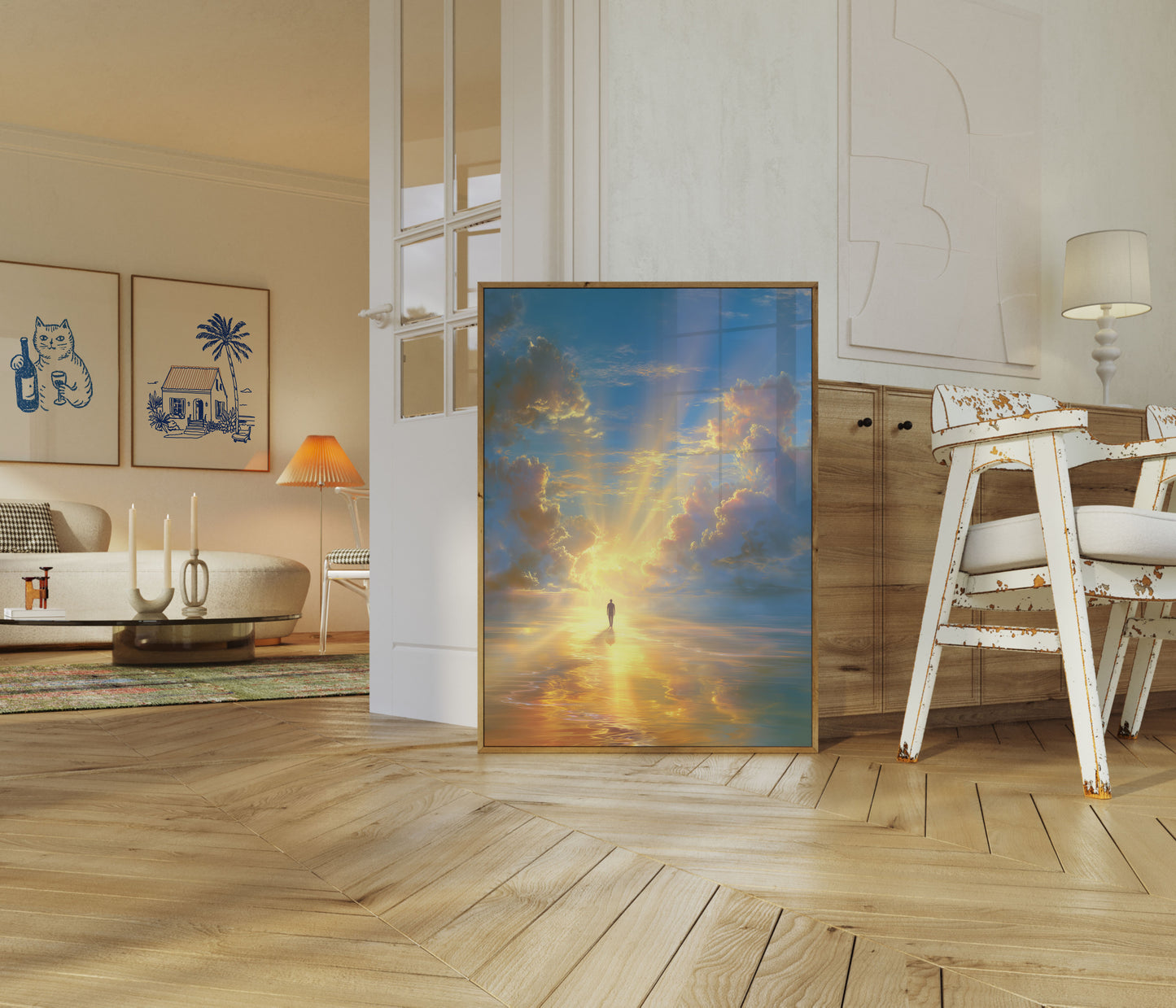Etherische Reis naar het Licht Poster