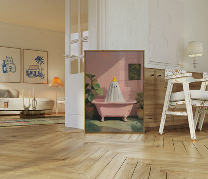 Duch v koupelně Plakát