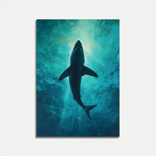 Plakát Stoupajícího Bílého Žraloka