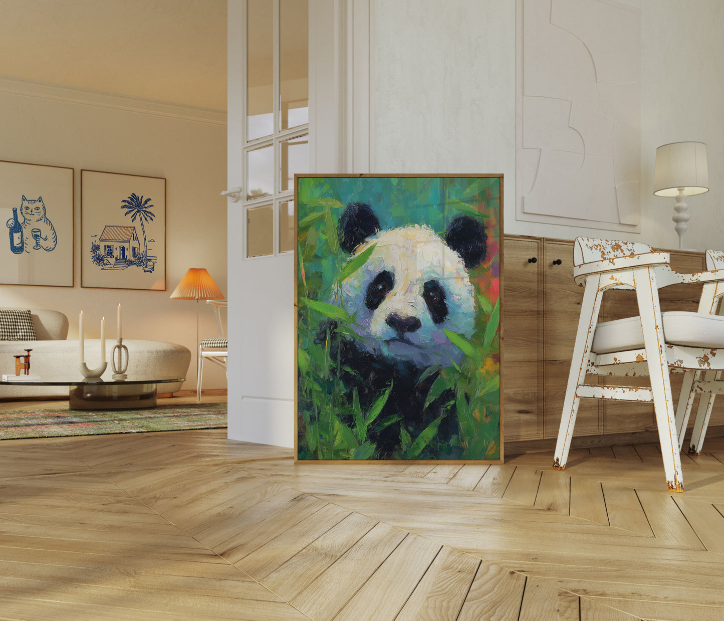 Bamboo Dreamer Panda Poster
