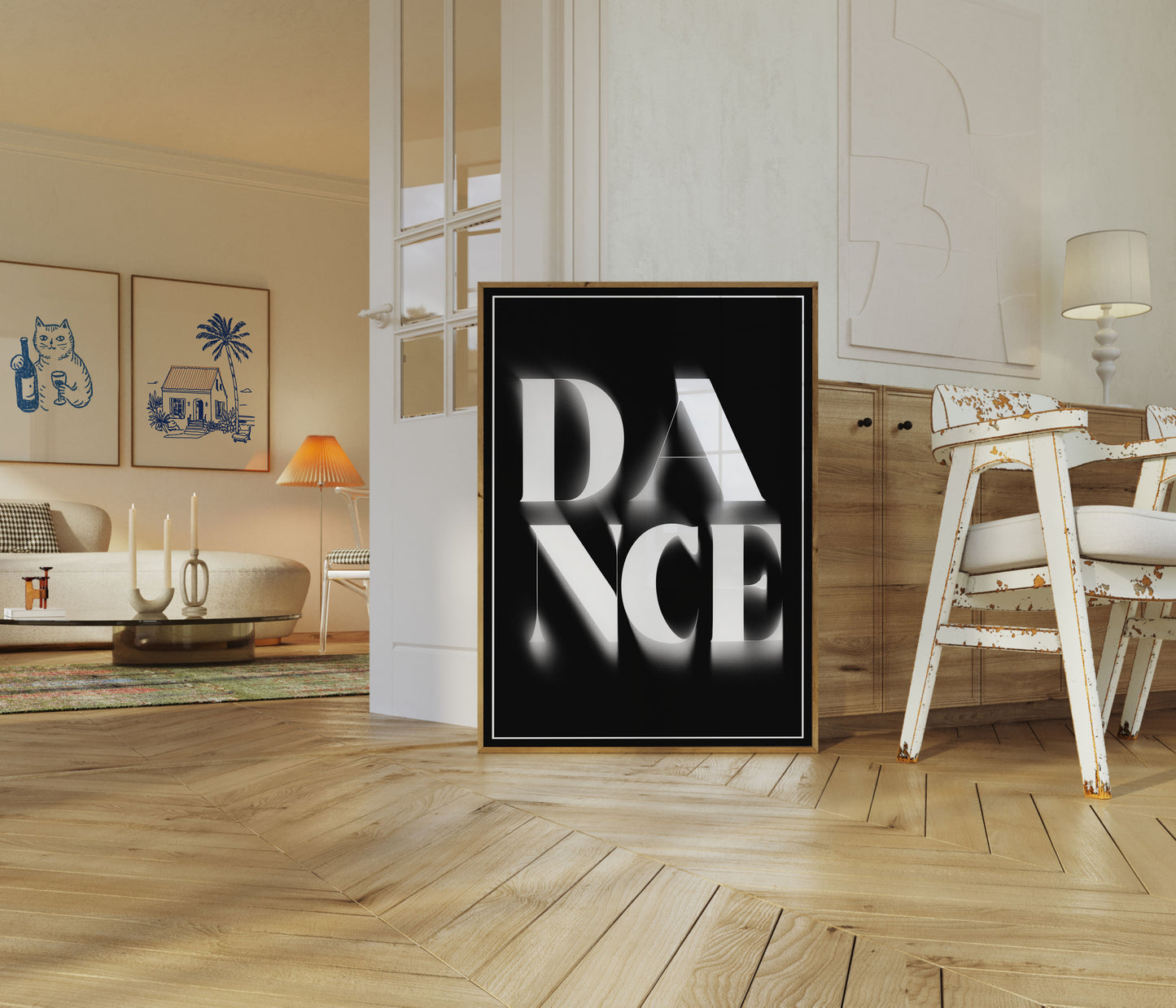 Dynamic Dance Typography Poster