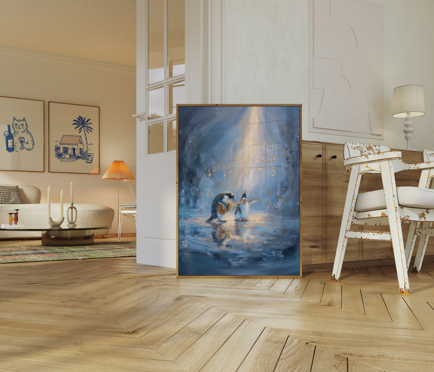 Muzikale Dansende Pinguïns Poster