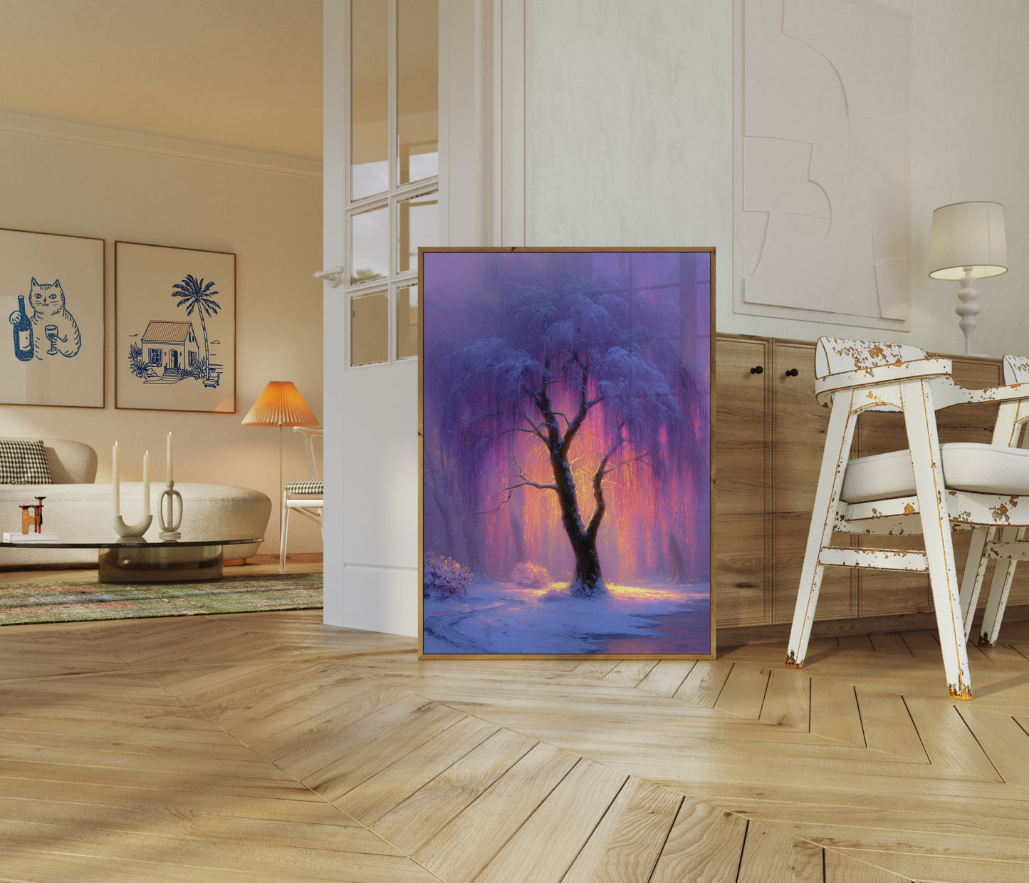 Magical Winter Tree Poster