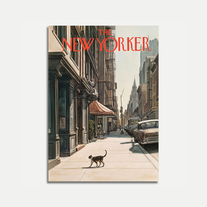 New York City Street Cat Poster