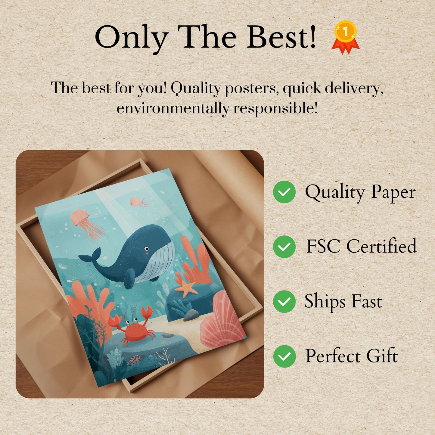 Underwater Ocean Friends Poster