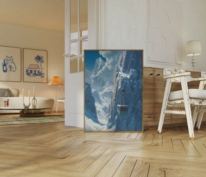 Alpinkabelbane Bjergplakat