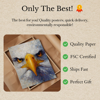 Bald Eagle Portrait Poster