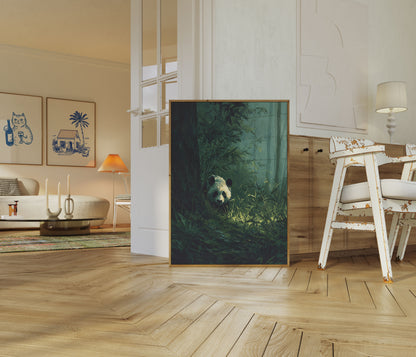 Emerald Forest Panda Poster
