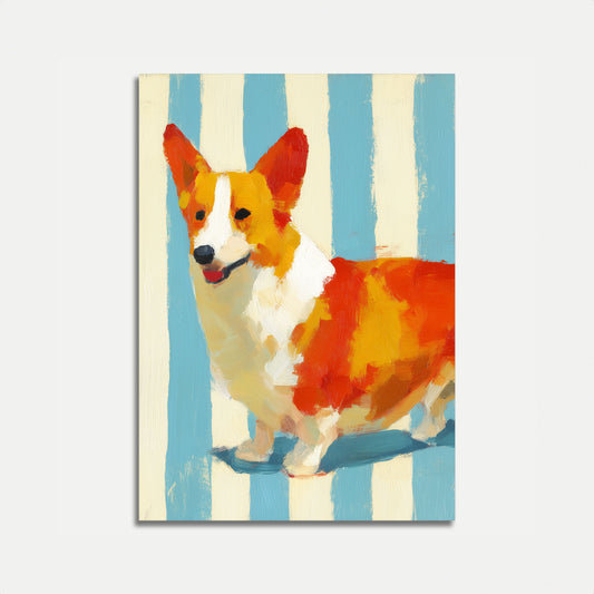 Colorful Corgi Art Poster