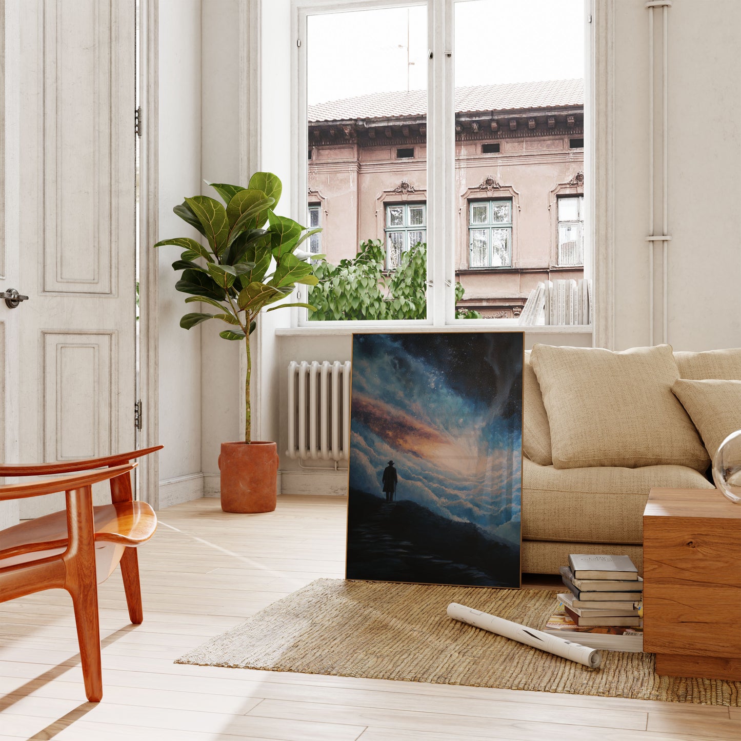 Cosmic Journey Contemplation Poster