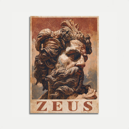 Plakát Zeus, řecký bůh mytologie