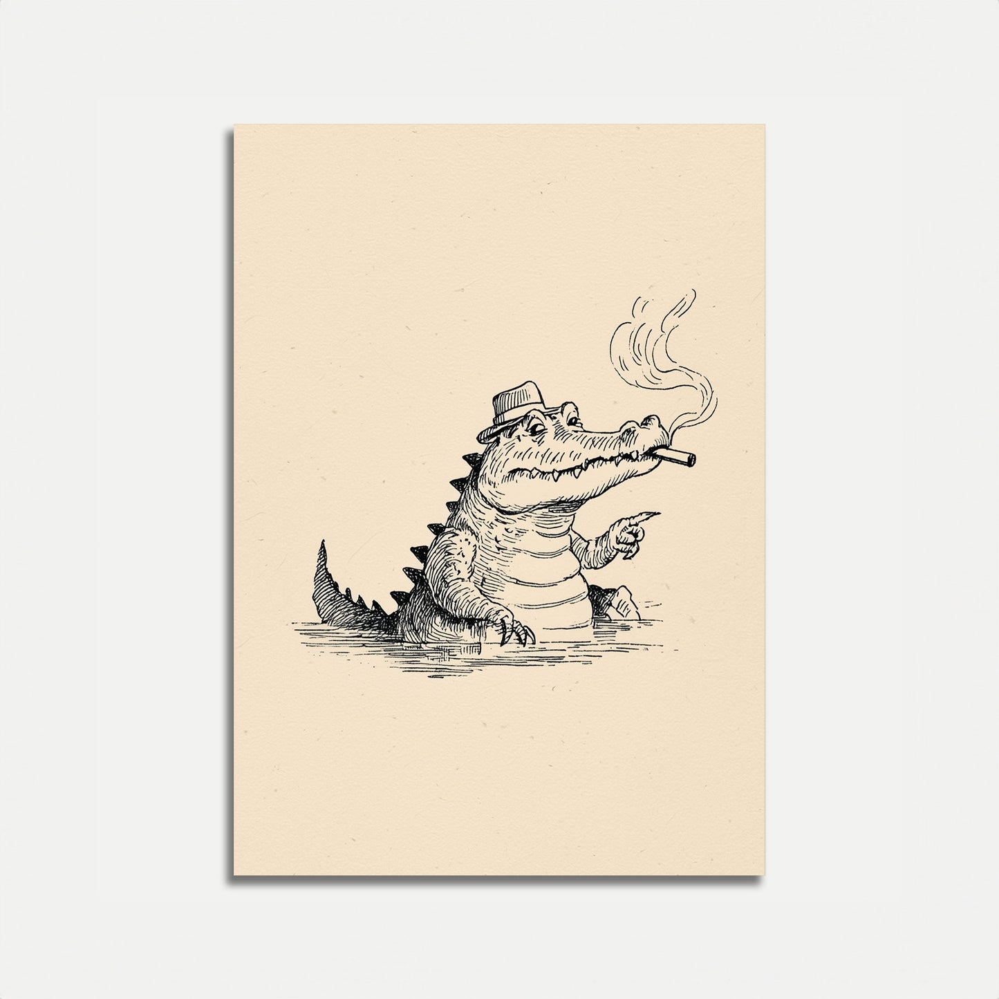 Plakát Kouřícího Krokodýla Šéfa