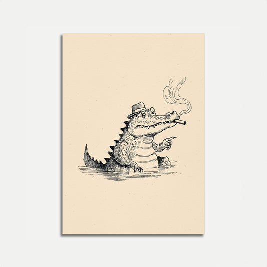 Plakát Kouřícího Krokodýla Šéfa