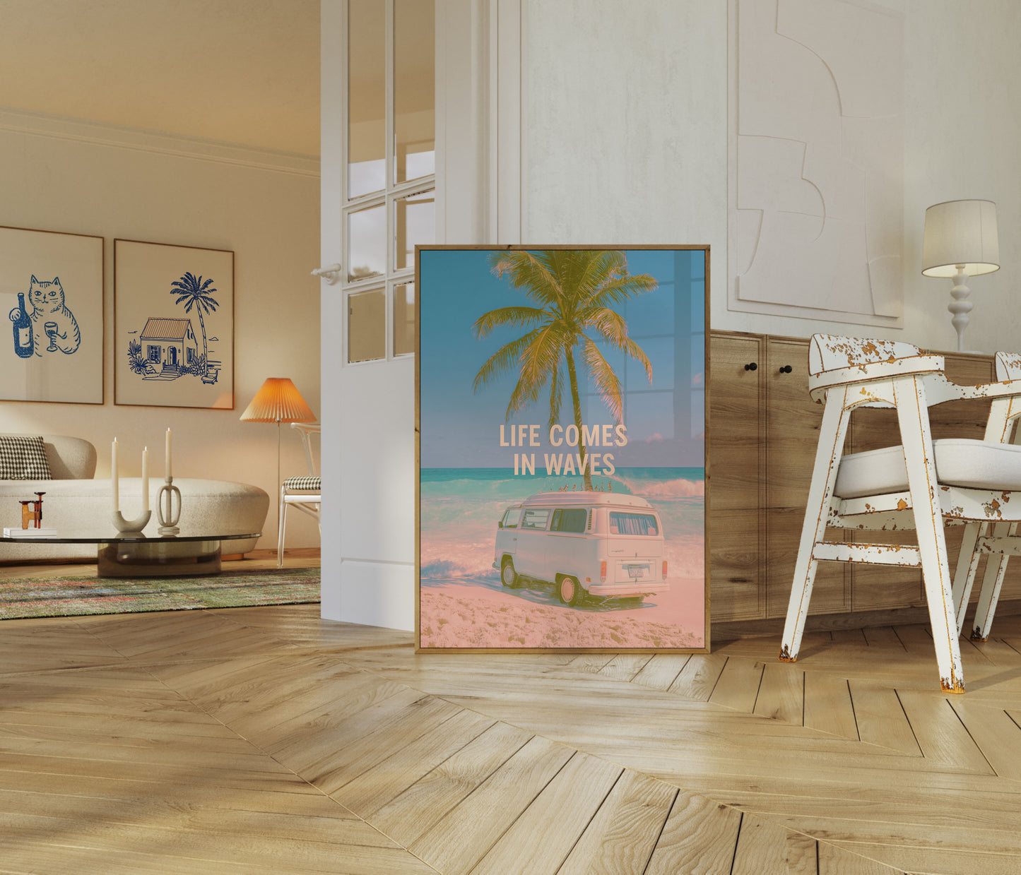 Poster Vintage Van Vita da Spiaggia