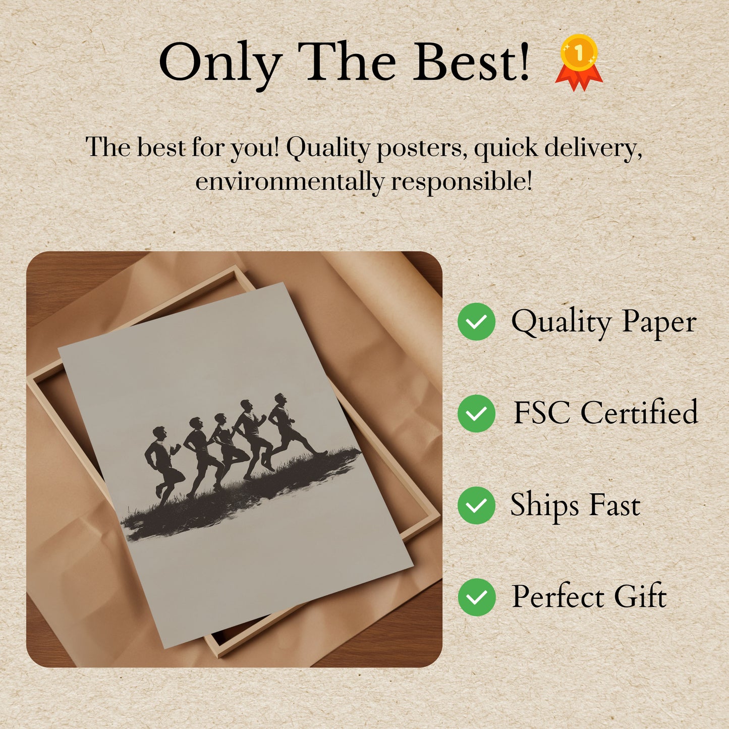 Silhouette Runners Motion Poster