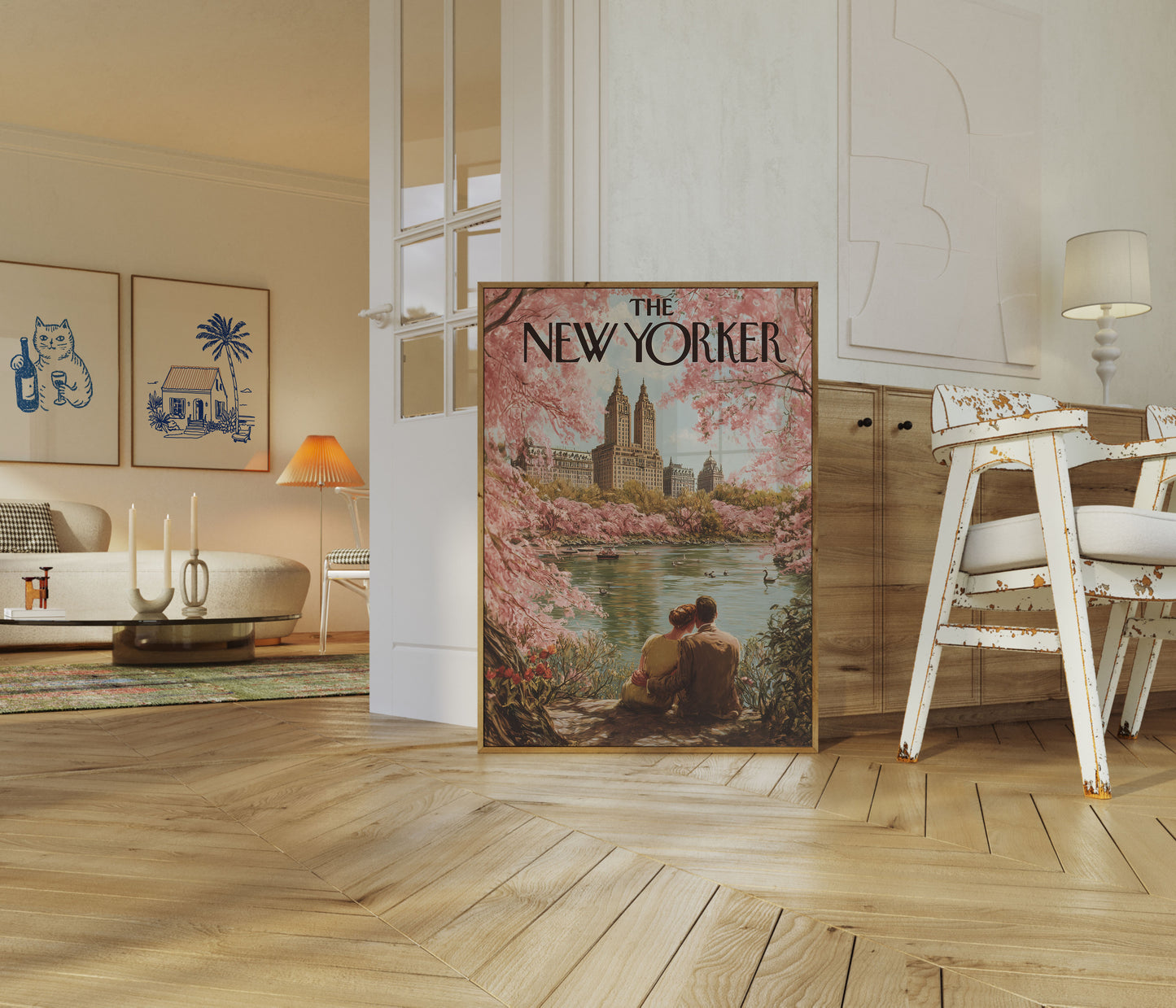 New York Cherry Blossom Moment Poster