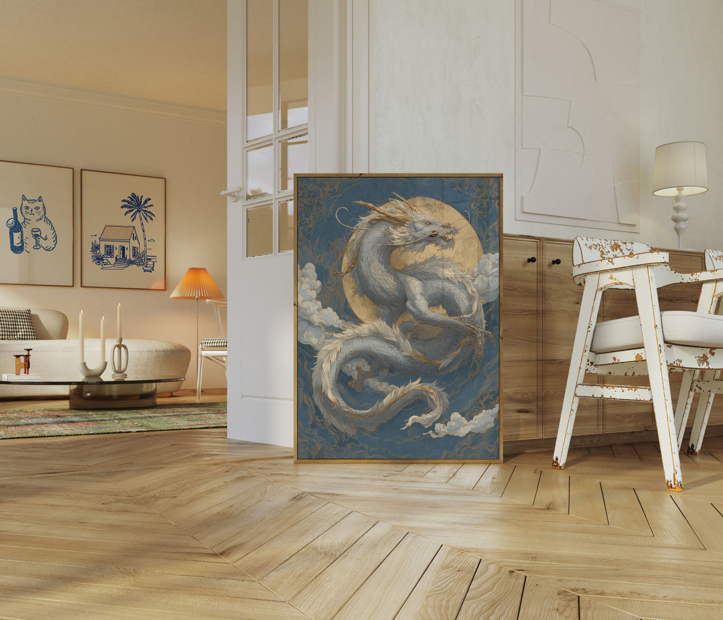 Celestial Dragon Harmony Poster