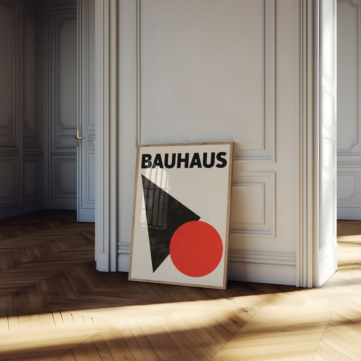 Bauhaus Geometrický Abstraktní Plakát