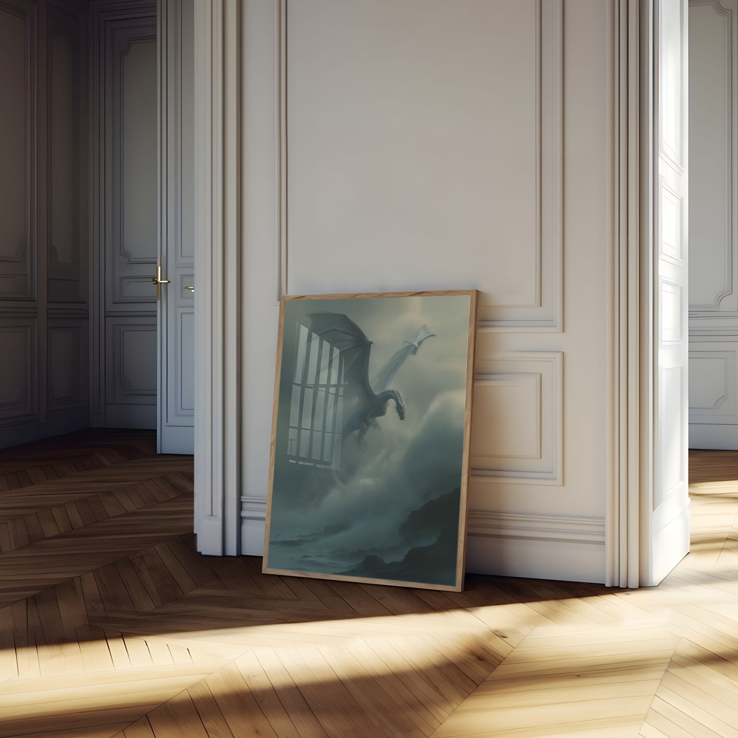 Póster del Dragón de la Montaña Brumosa