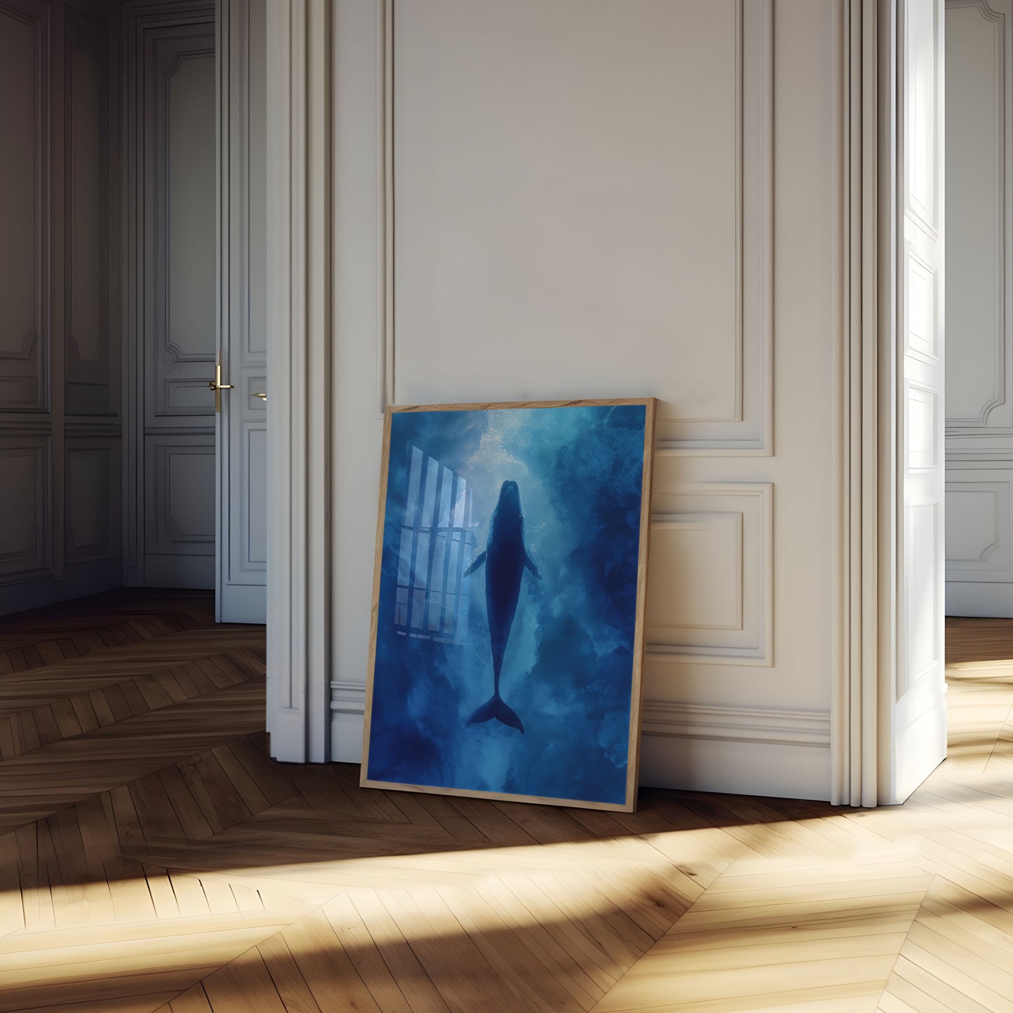 Wal steigt ins Licht Poster