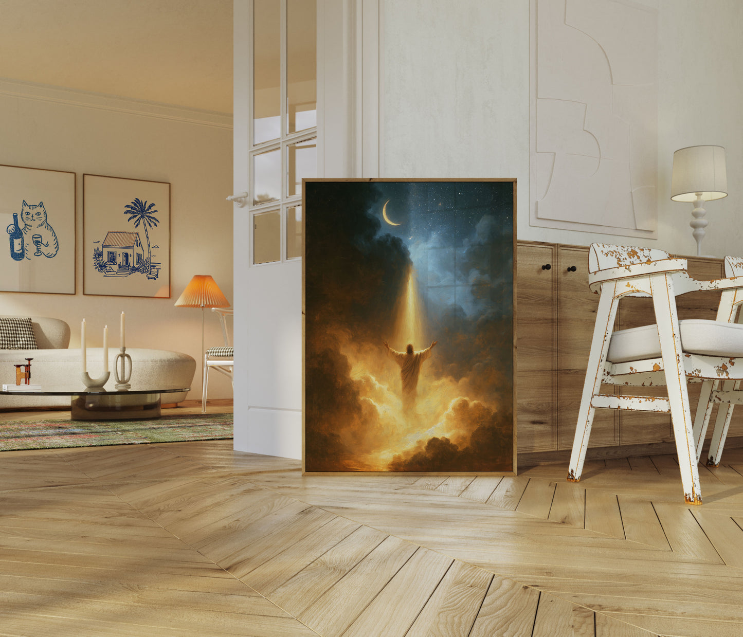 Åndelig Opvågning Guddommeligt Lys Plakat