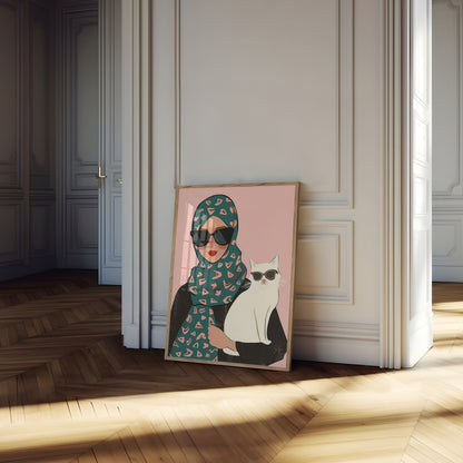 Cool Cats and Sunglasses Poster