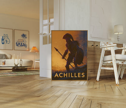 Warrior Achilles Ancient Legend Poster
