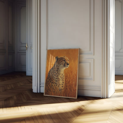 Golden Savanna Cheetah Poster