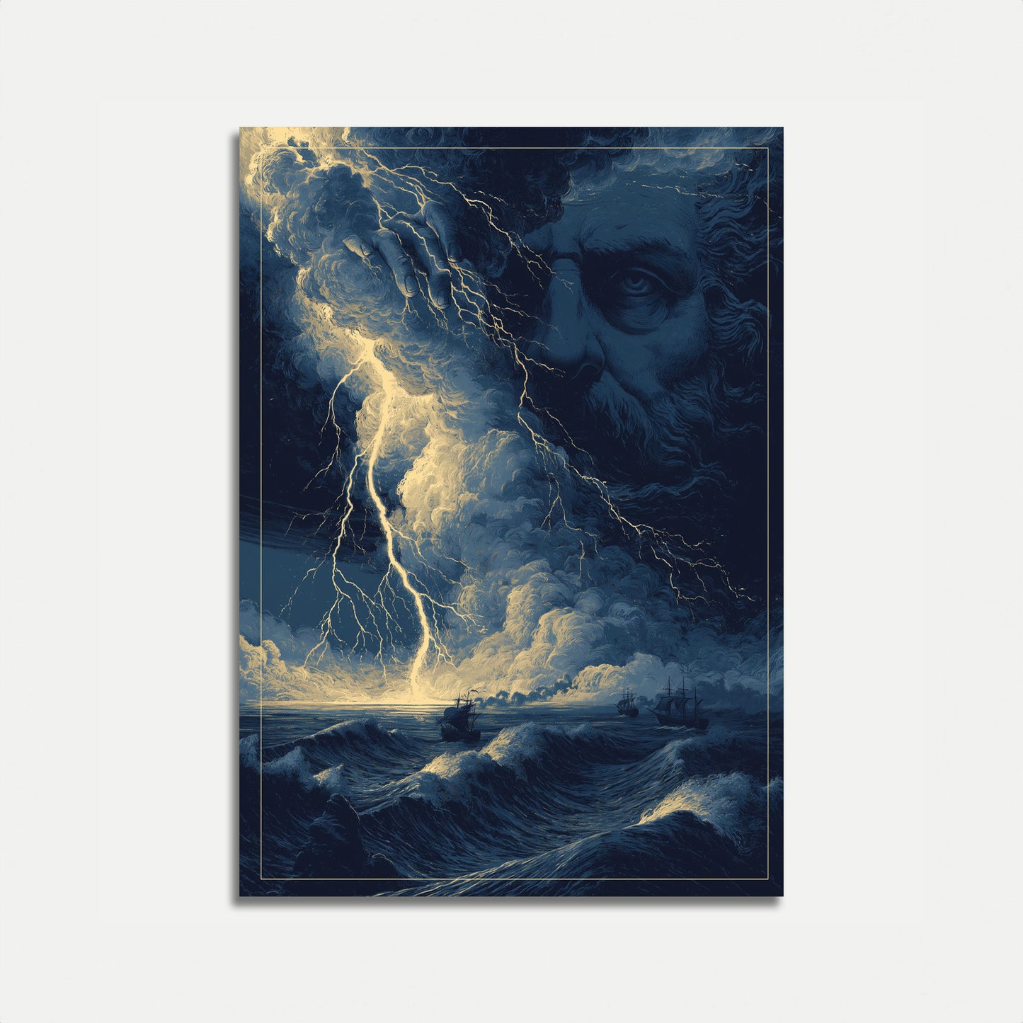 Zeus Storm Lightning Poster