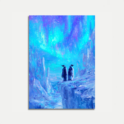 Icy Penguin Companions Poster
