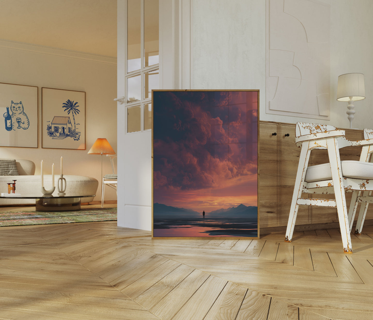 Stormy Mountain Solitude Poster