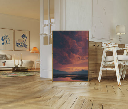 Stormy Mountain Solitude Poster