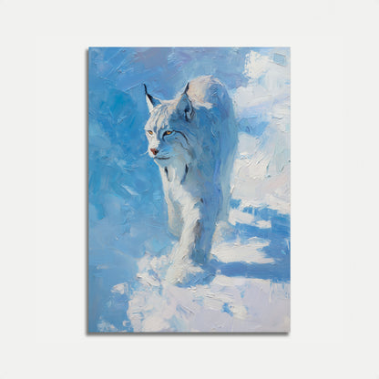 Poster della Lince nella Neve Invernale