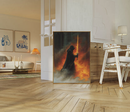 Poster della Battaglia del Cavaliere Guerriero Fuoco