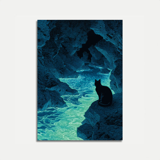 Cat by Luminous Waters Poster
