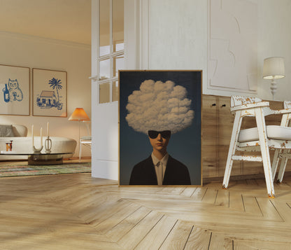 Cloud Mind Surrealist Poster