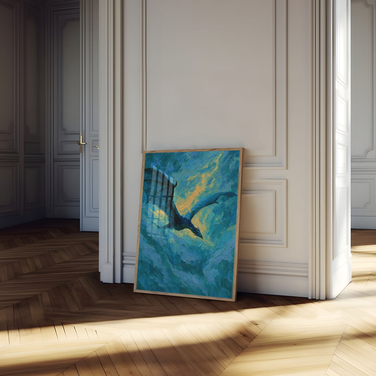 Majestätischer Adler im Flug Poster