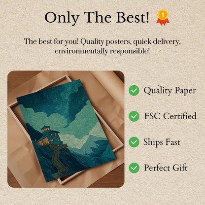 Luminous Mountain Retreat Poster