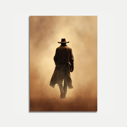 Ensam Cowboy Ökenresa Affisch