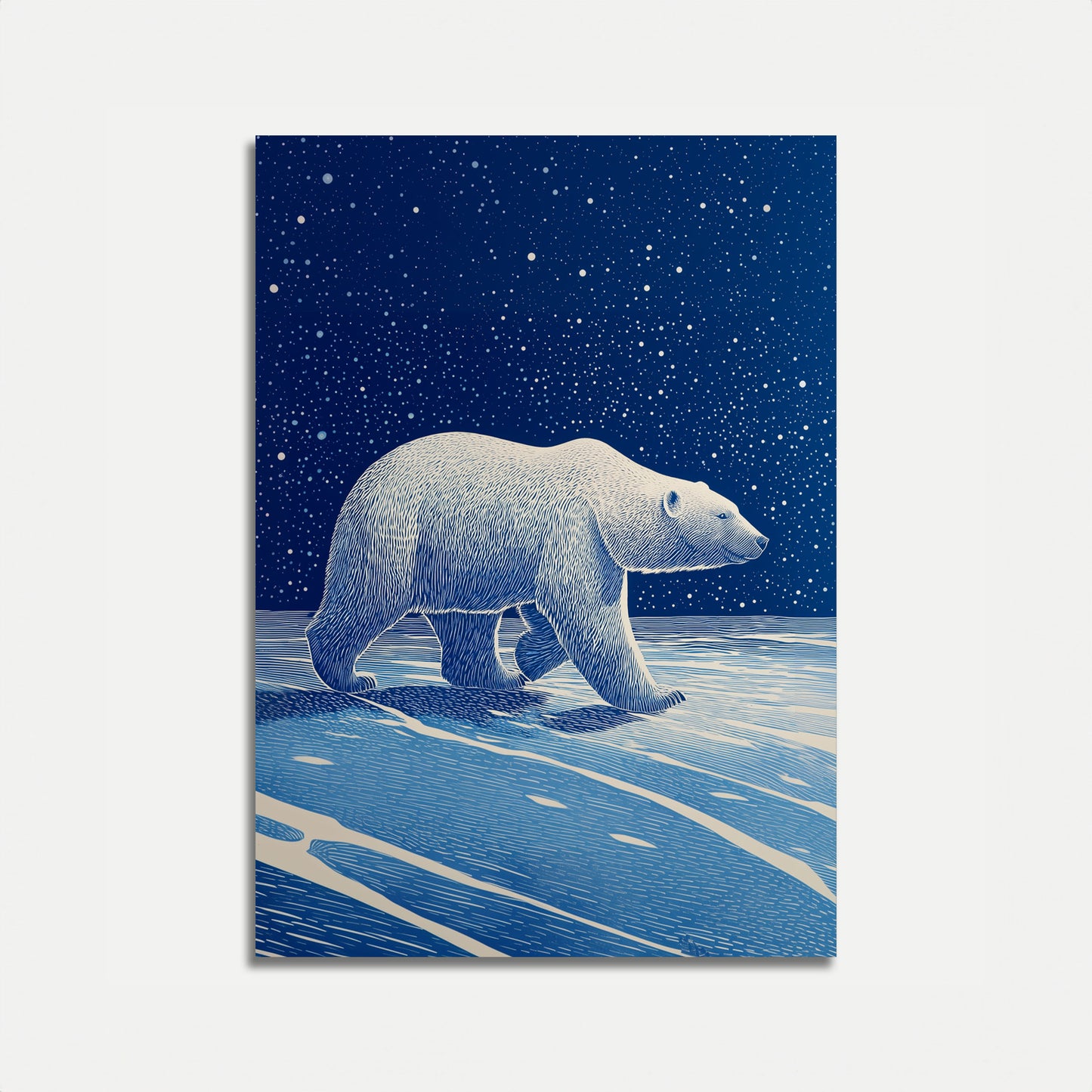 Póster de la noche estrellada de Arctic Wanderer