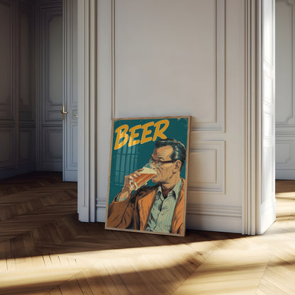 Vintage Beer Lover Poster