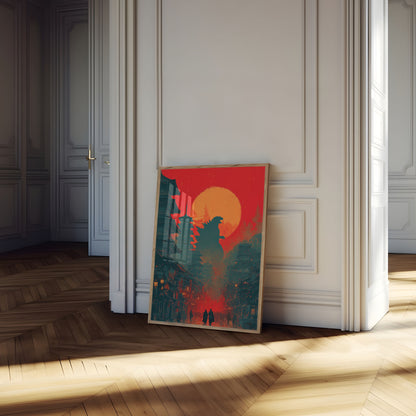 Godzilla Tokyo Sunset Poster
