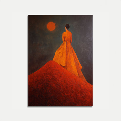 Crimson Horizon Solitude Poster