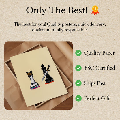 Schach-Königliche Kampf-Plakat