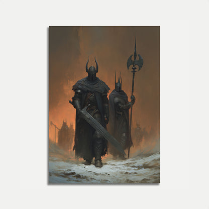 Dark Fantasy Warriors Poster