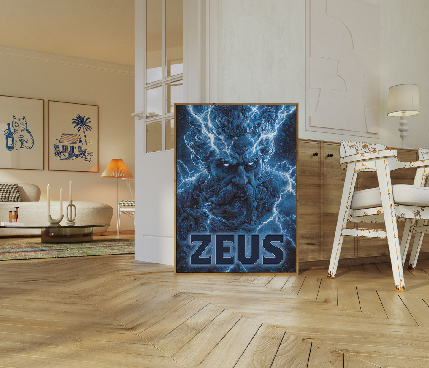 Zeus Storm God Poster