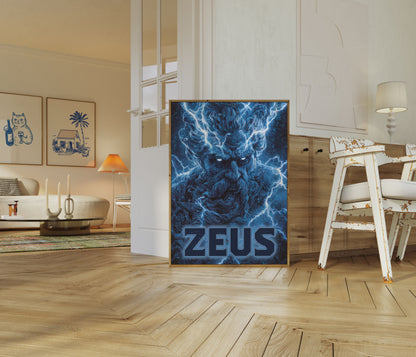 Zeus Storm God Poster
